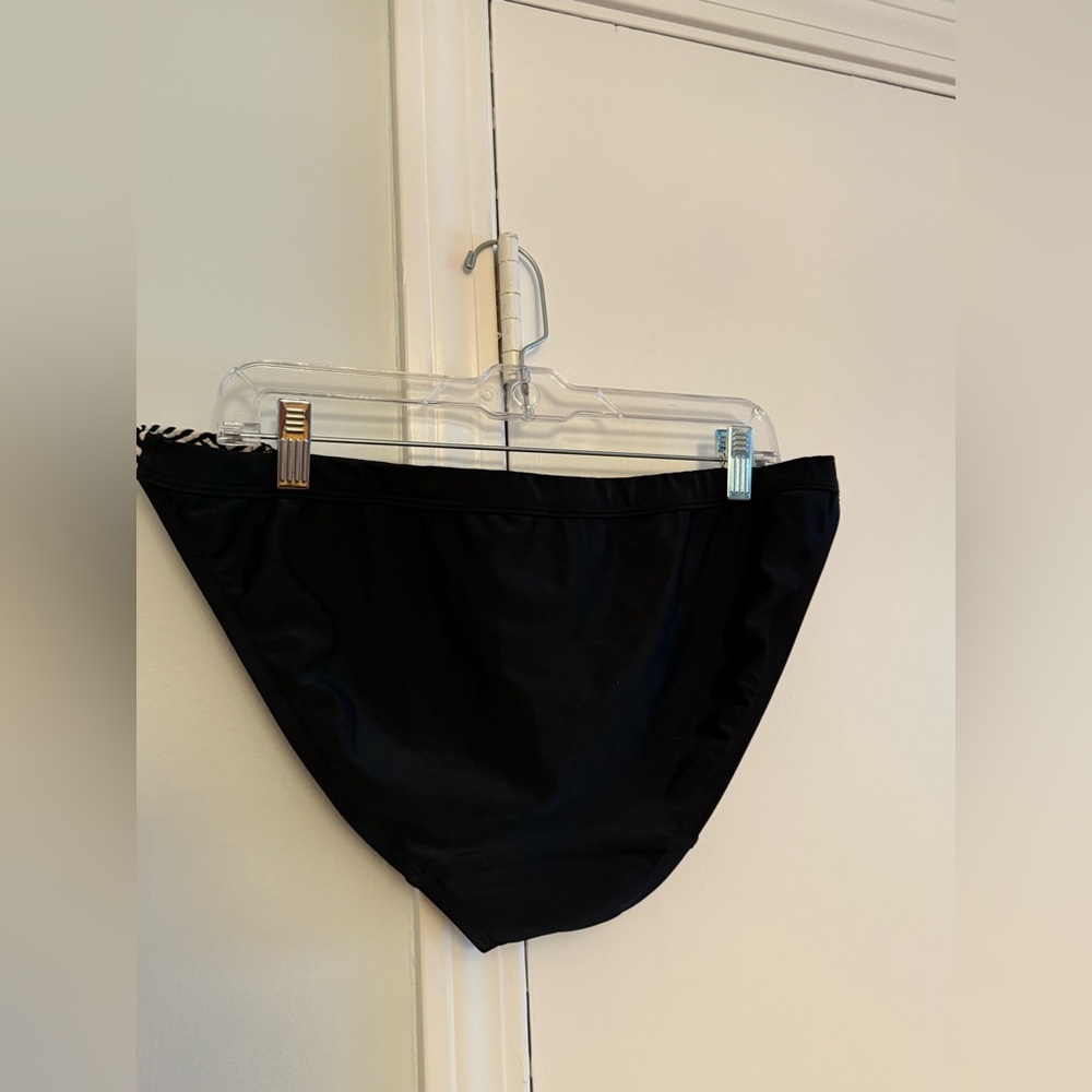 Black Halter Swimsuit with Braided Strap - Picture 7 of 7